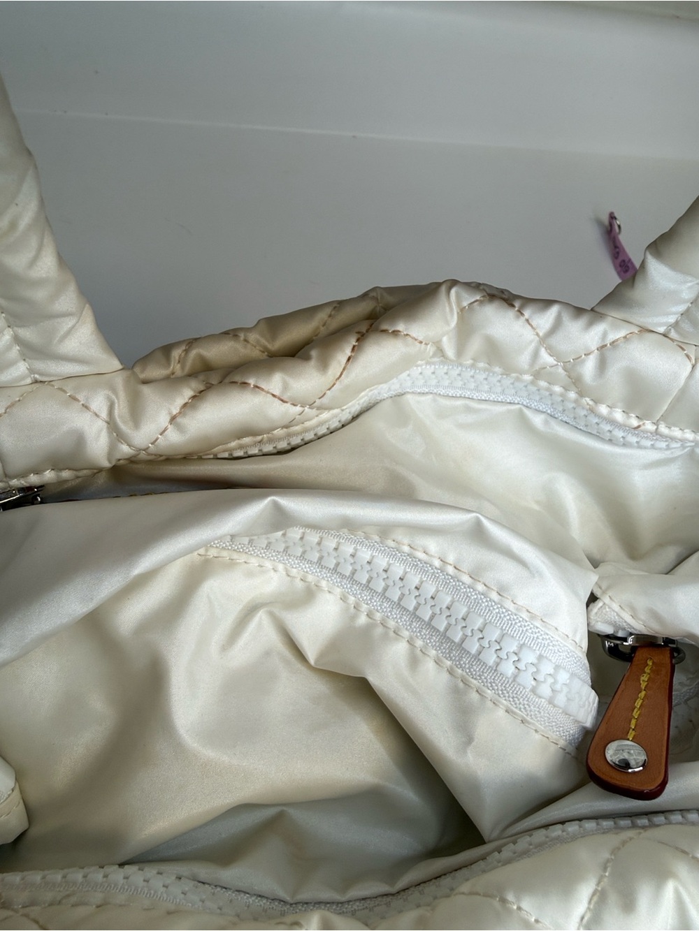 MZ Wallace Mini Metro Tote Deluxe Pearl no strap - Picture 13 of 15